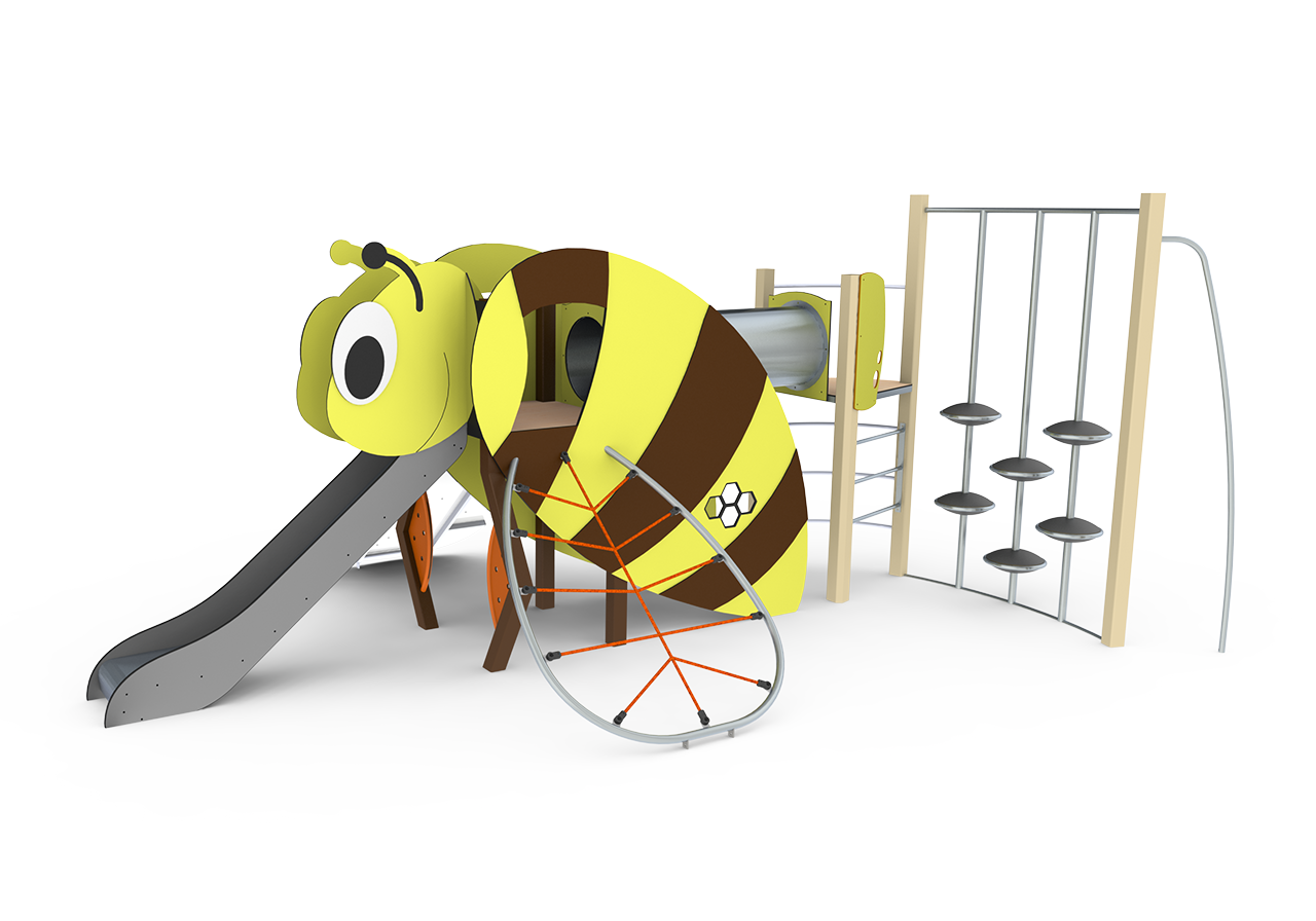 jeu ludique toboggan abeille