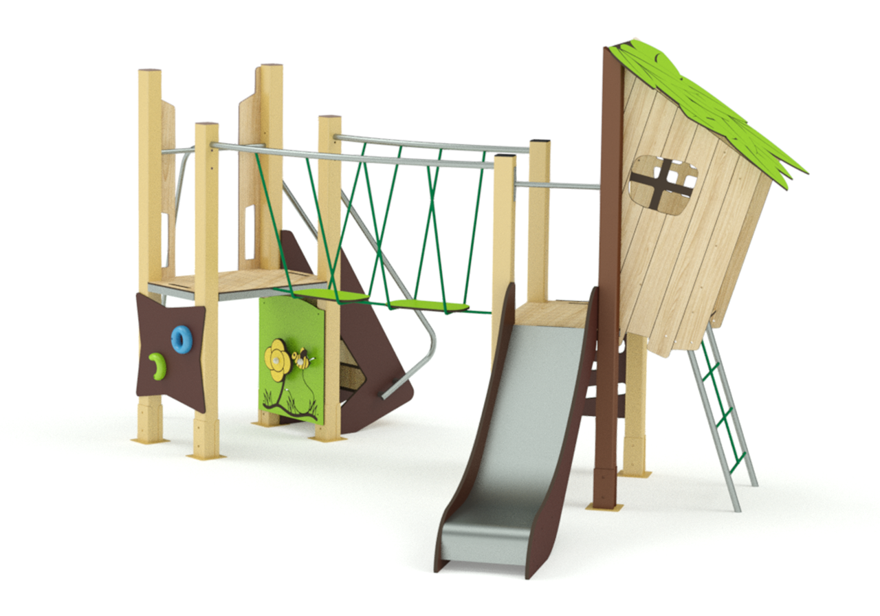 structure jeux enfant 2 tours